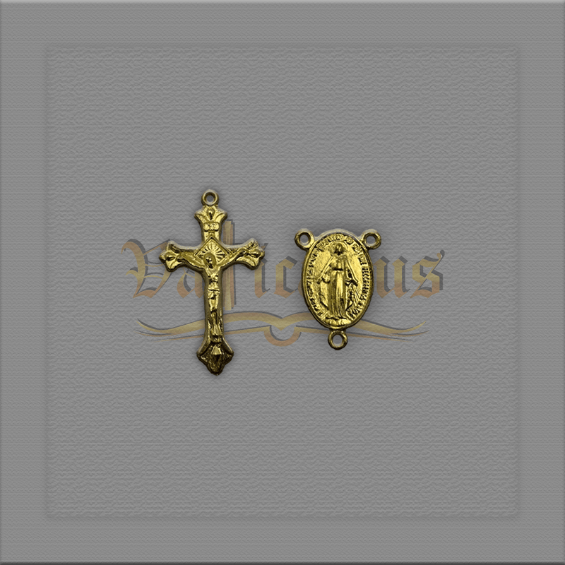 KIT CRUCIFIXO E ENTREMEIO N. SRA. DAS GRAÇAS