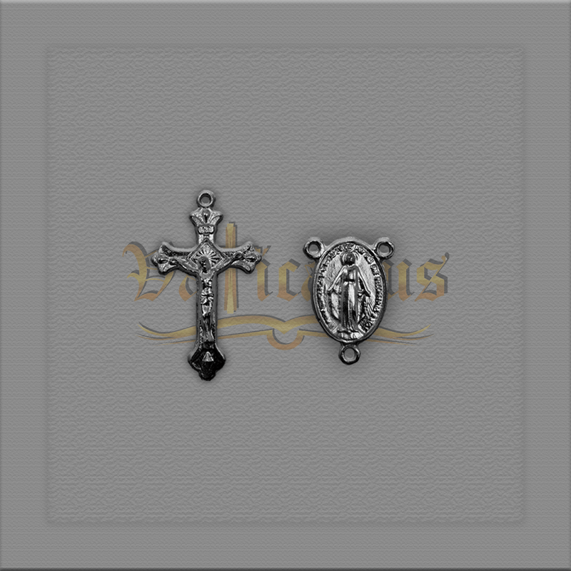 KIT CRUCIFIXO E ENTREMEIO N. SRA. DAS GRAÇAS