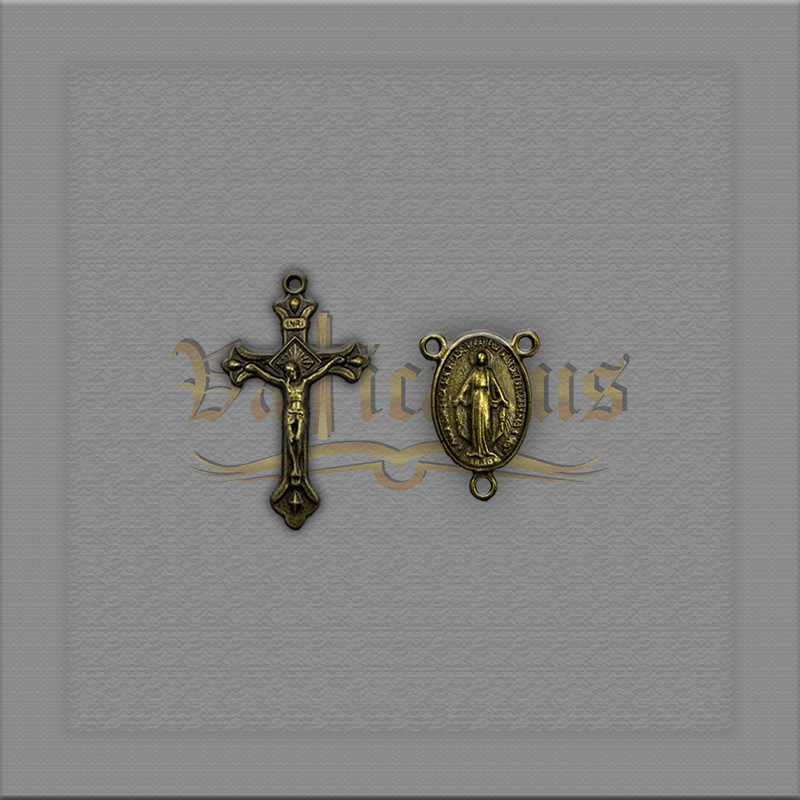 KIT CRUCIFIXO E ENTREMEIO N. SRA. DAS GRAÇAS