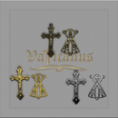 Kit crucifixo e entremeio para montagem de terços