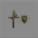 KIT CRUCIFIXO FÉ E ENTREMEIO N. SRA. DAS GRAÇAS