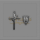 KIT CRUCIFIXO FÉ E ENTREMEIO N. SRA. DAS GRAÇAS