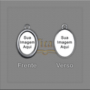 MEDALHA AÇO INOX 2,5CM X 1,8CM PERSONALIZADA