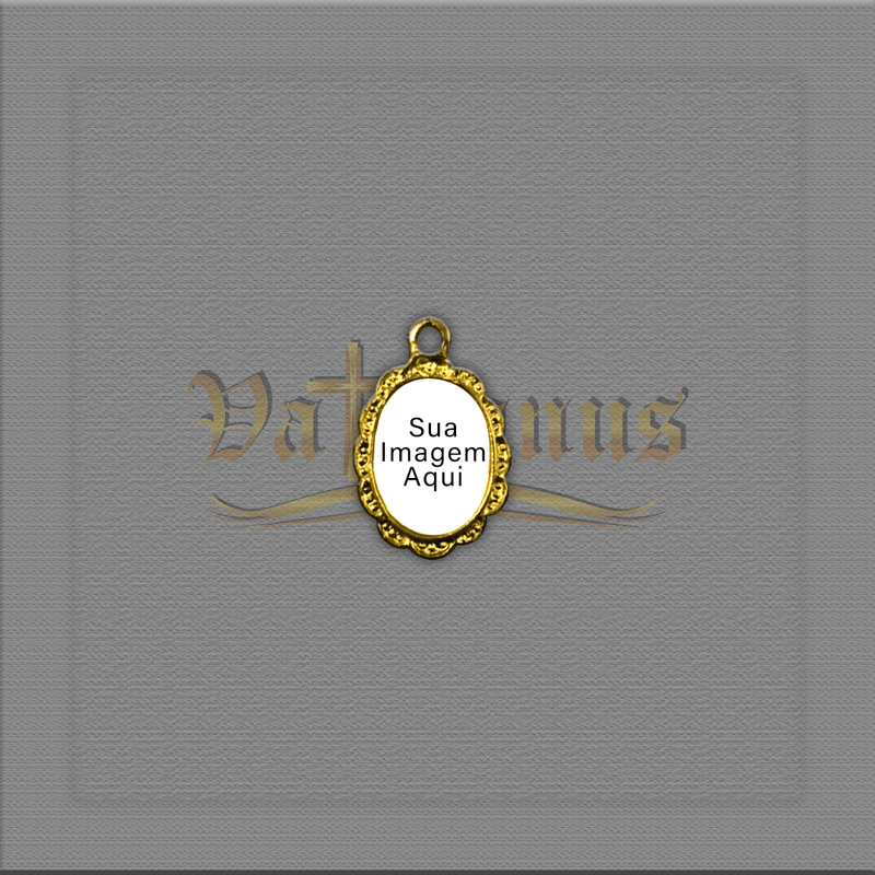 MEDALHA METAL DUPLA FACE TRABALHADA PERSONALIZADA 1,5CM x 1cm ( PACOTE COM 25)ENVIAR FOTO PELO WATSAPP)