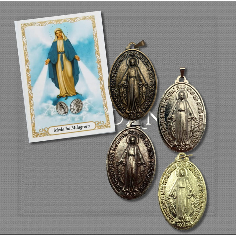 Medalha Milagrosa de Nossa Senhora das Graças 4x3cm