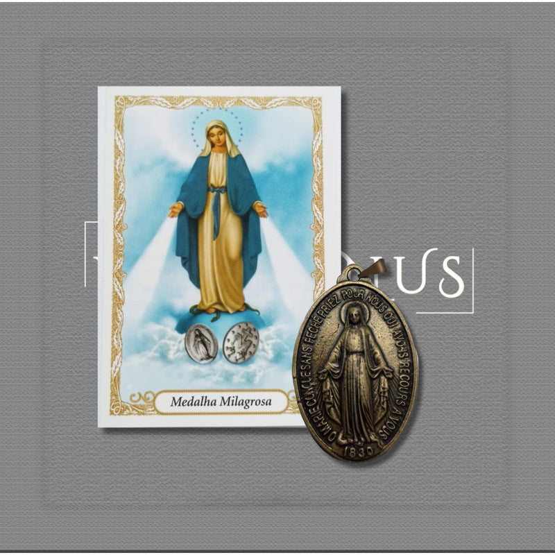 Medalha Milagrosa de Nossa Senhora das Graças 4x3cm