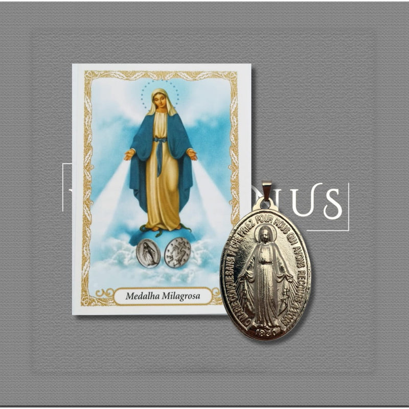 Medalha Milagrosa de Nossa Senhora das Graças 4x3cm