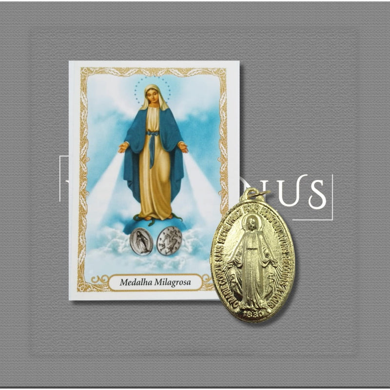 Medalha Milagrosa de Nossa Senhora das Graças 4x3cm