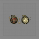 MEDALHAS DE SÃO BENTO DOURADA COLORIDA ( embalada)