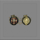 MEDALHAS DE SÃO BENTO DOURADA COLORIDA ( embalada)