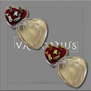 MINI PRESÉPIO CAIXINHA ACRÍLICA CORAÇÃO COM FUNDO VERMELHO