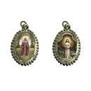 MEDALHA ALUMÍNIO 2,5 X 1,8CM N.SRA. DAS LÁGRIMAS (PACOTE COM 5)