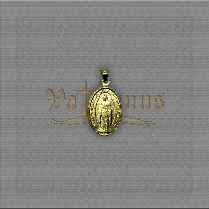 MEDALHA METAL NOSSA SENHORA DAS LÁGRIMAS 2,5 X 1,5CM