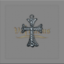 CRUZ COM STRASS PARA TERÇOS 4,5 x 3cm