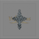 CRUZ COM STRASS PARA TERÇOS DE NOIVA 5,8 X 4CM