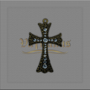 CRUZ COM STRASS PARA TERÇOS DE NOIVA 7,5cm x 5cm