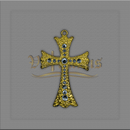 CRUZ COM STRASS PARA TERÇOS DE NOIVA 7,5cm x 5cm