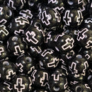 Bola com Cruz Passante 08mm em acrílico