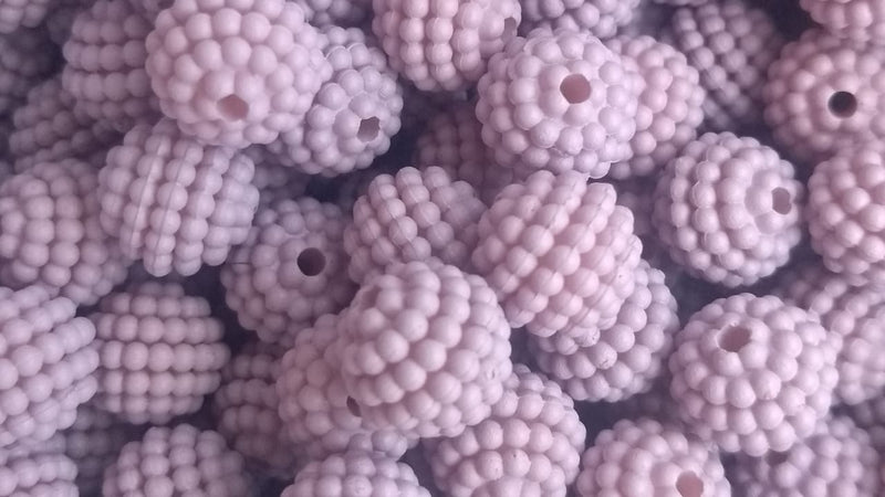 Bola Craquelada Passante 10mm em ABS Pacote com 50G ( Mais ou menos 125 bolinhas)