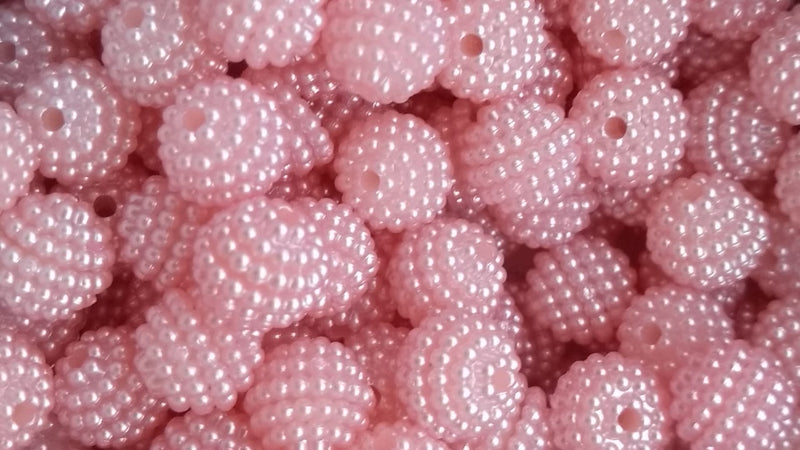 Bola Craquelada Passante 10mm em ABS Pacote com 50G ( Mais ou menos 125 bolinhas)