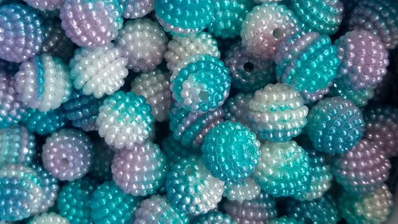 Bola Craquelada Passante 10mm em ABS Pacote com 50G ( Mais ou menos 125 bolinhas)