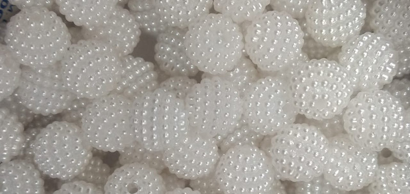 Bola Craquelada Passante 10mm em ABS Pacote com 50G ( Mais ou menos 125 bolinhas)
