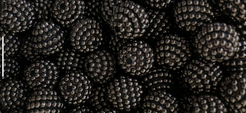 Bola Craquelada Passante 10mm em ABS Pacote com 50G ( Mais ou menos 125 bolinhas)