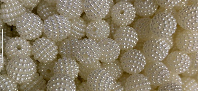 Bola Craquelada Passante 10mm em ABS Pacote com 50G ( Mais ou menos 125 bolinhas)