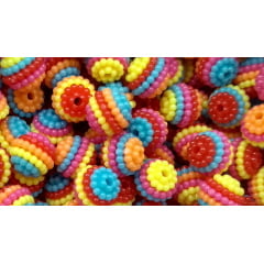 Bola Craquelada Passante 10mm em ABS Pacote com 50G ( Mais ou menos 125 bolinhas)