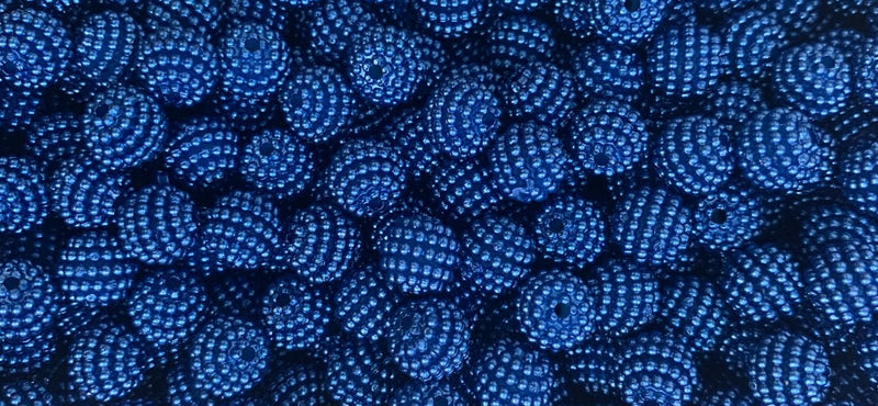 Bola Craquelada Passante 10mm em ABS Pacote com 50G ( Mais ou menos 125 bolinhas)