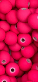 Bola Emborrachada Passante 08mm em plástico com 50G ( mais ou menos 120 bolinhas)