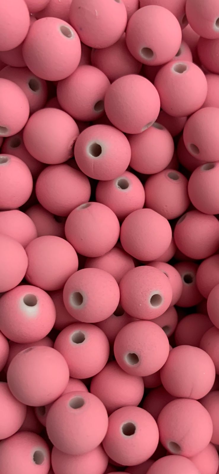 Bola Emborrachada Passante 08mm em plástico com 50G ( mais ou menos 120 bolinhas)