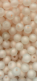 BOLA FOSCA COM MIOLO PASSANTE 08MM EM ACRÍLICO (PACOTE COM 50G)