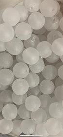 BOLA FOSCA PASSANTE 08MM EM ACRÍLICO COM 50GR ( mais ou menos 120 bolinhas)