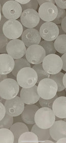 BOLA FOSCA PASSANTE 10MM EM ACRÍLICO COM 50GR (mais ou menos 80 bolinhas)