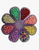 BOLA LEITOSA IRISADA PASSANTE 08MM EM ACRÍLICO (PACOTE COM 50G)