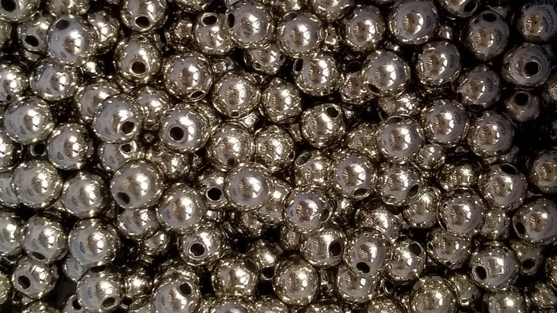 BOLINHA LISA PASSANTE 06MM EM ABS ( PACOTE COM 50GR) ( mais ou menos 400 bolinhas)
