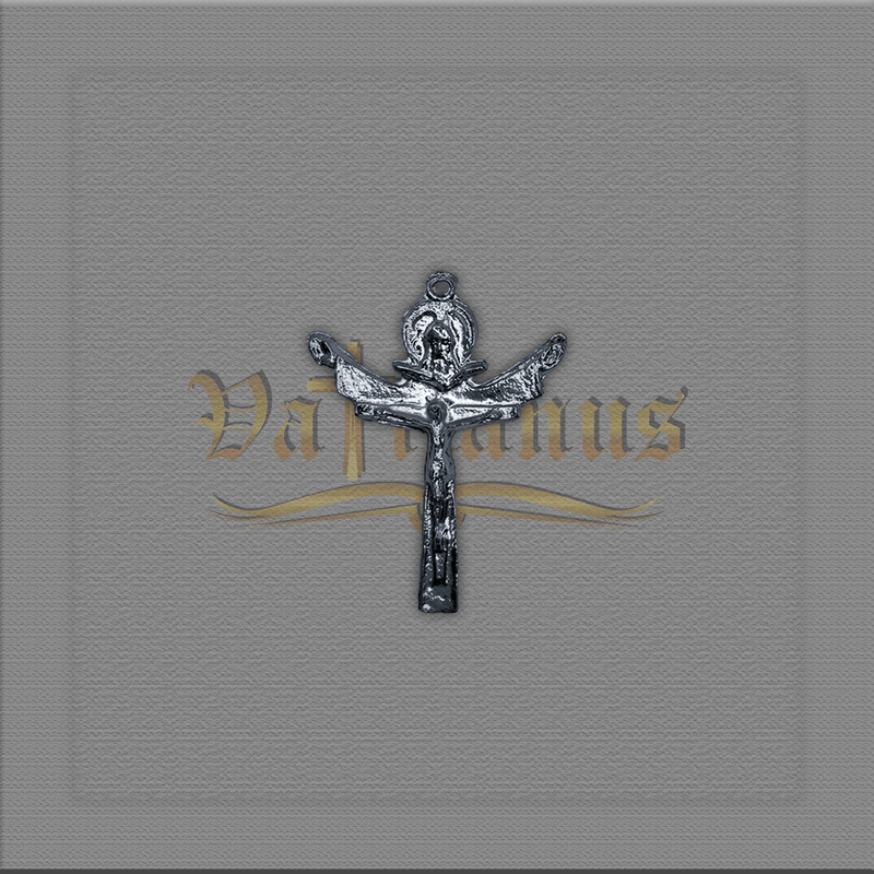 Crucifixo Santíssima Trindade 4,5cm x 3,3cm para montagem de terços