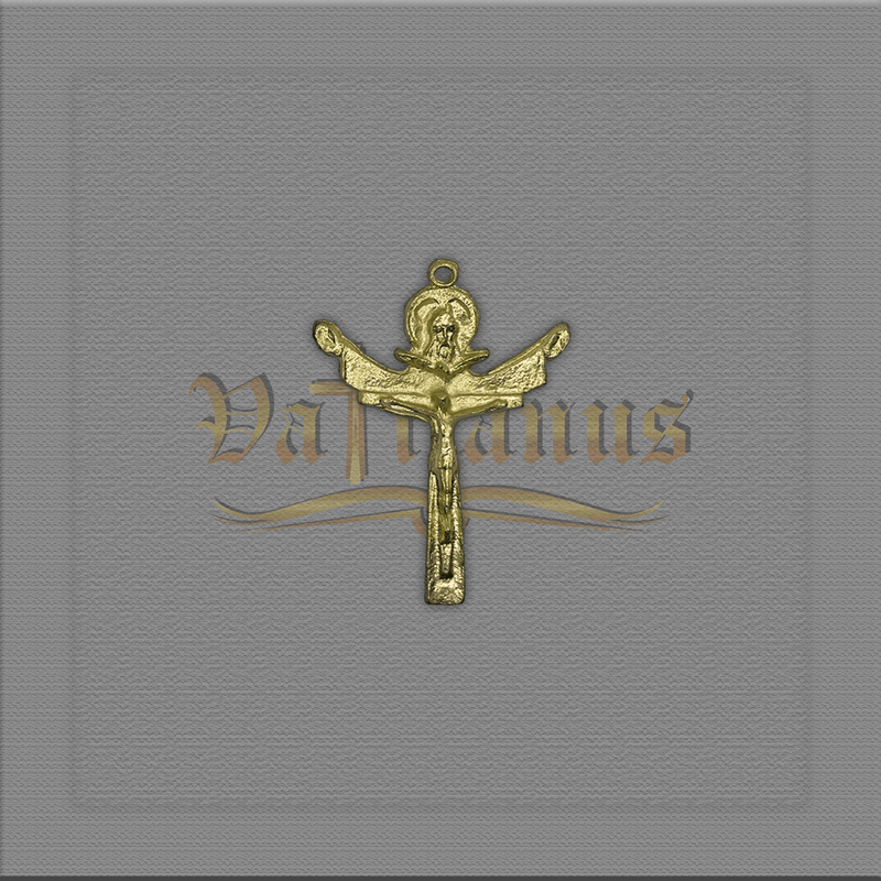 Crucifixo Santíssima Trindade 4,5cm x 3,3cm para montagem de terços