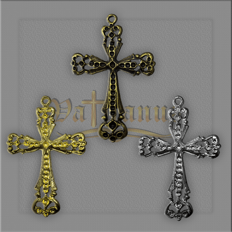 CRUCIFIXO 6,5CM X 4,5CM PARA TERÇOS DE NOIVA