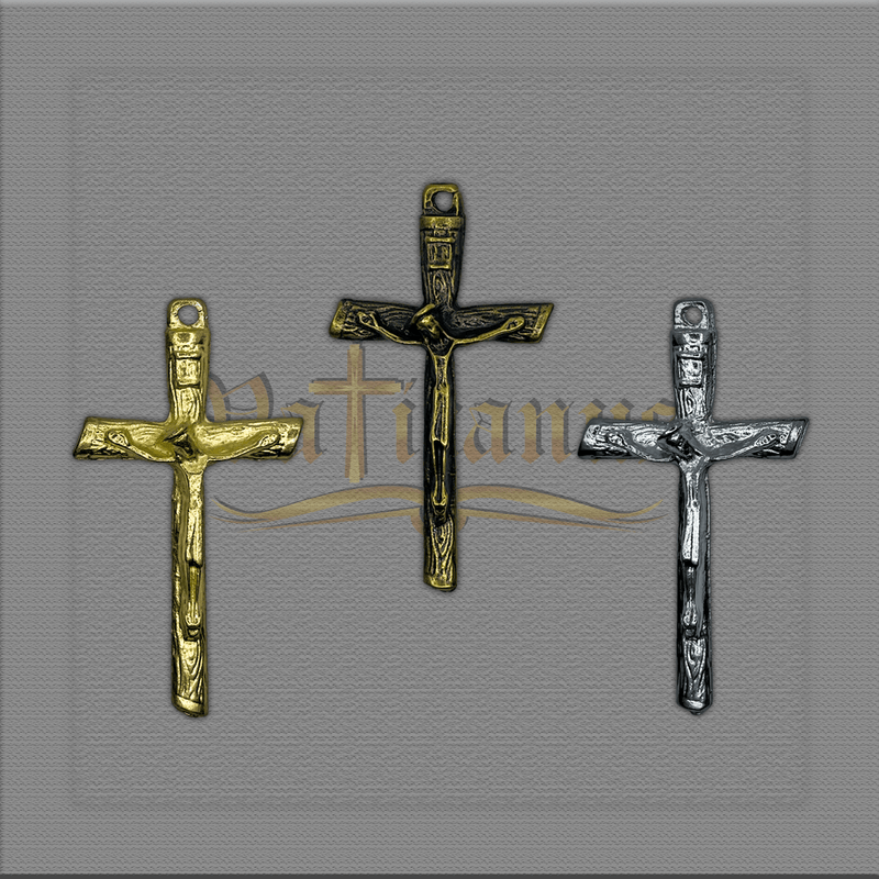 CRUCIFIXO ESTILO MADEIRA 4,5 X 2,5CM P/ MONTAGEM