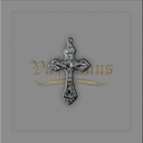 Crucifixo com uva para montagem de terços 4 x 2,8cm