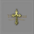 Crucifixo com uva para montagem de terços 4 x 2,8cm