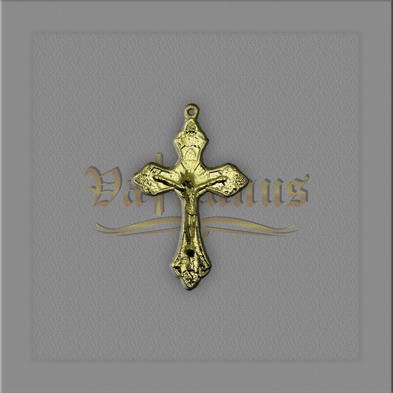 Crucifixo com uva para montagem de terços 4 x 2,8cm