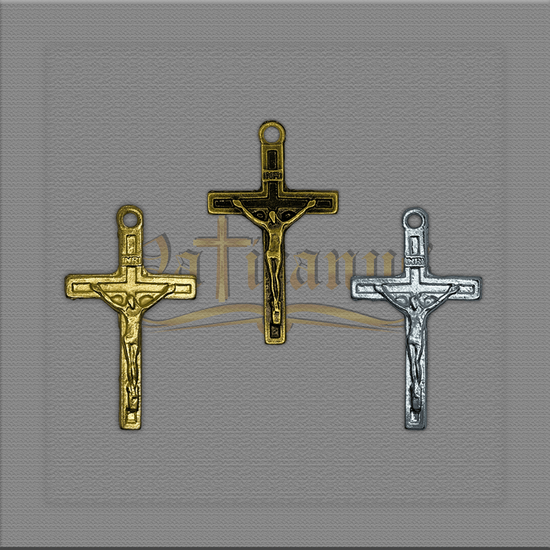 CRUCIFIXO QUADRADO 4CM X 2,5CM