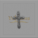 Cruz Grande vazada para montagem de terço de noiva 6,5cm x 4,5cm