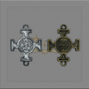 ENTREMEIO 2 FUROS CRUZ DE MALTA P/MONTAGEM