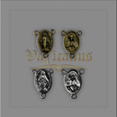 Entremeio Sagrado Coração de Jesus e Nossa Senhora das Graças 2,4cm x 1,8cm