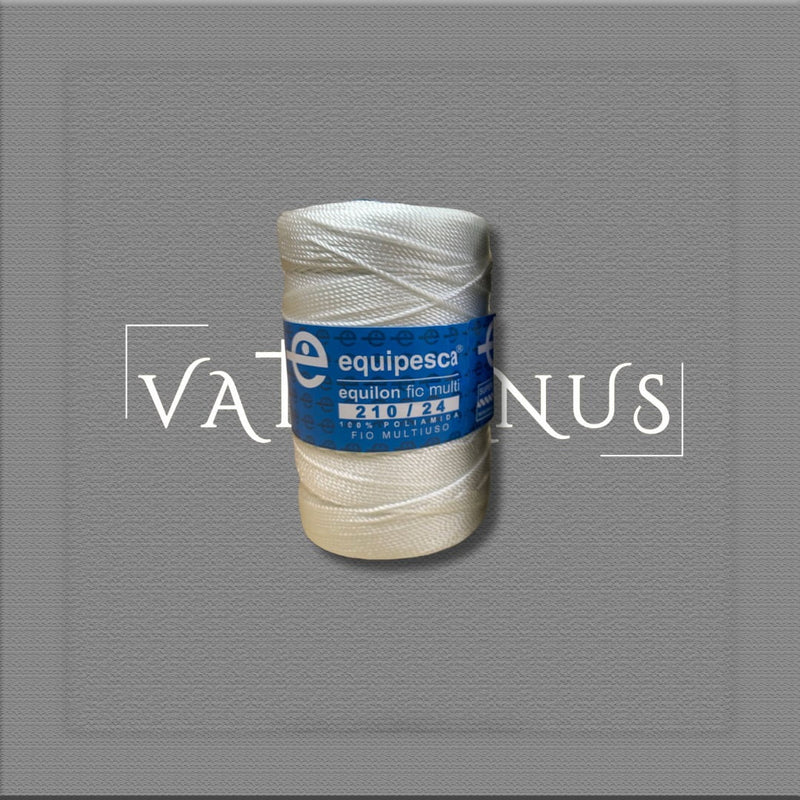 FIO MULT TORCIDO E CORDONEL DE NYLON BRANCO 210/18 E 210/24 COM 200GR P/MONTAGEM DE TERÇOS