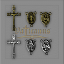 Kit Crucifixo c/ Cristo Est. e entremeio N.Sra. Graças c/ Jesus